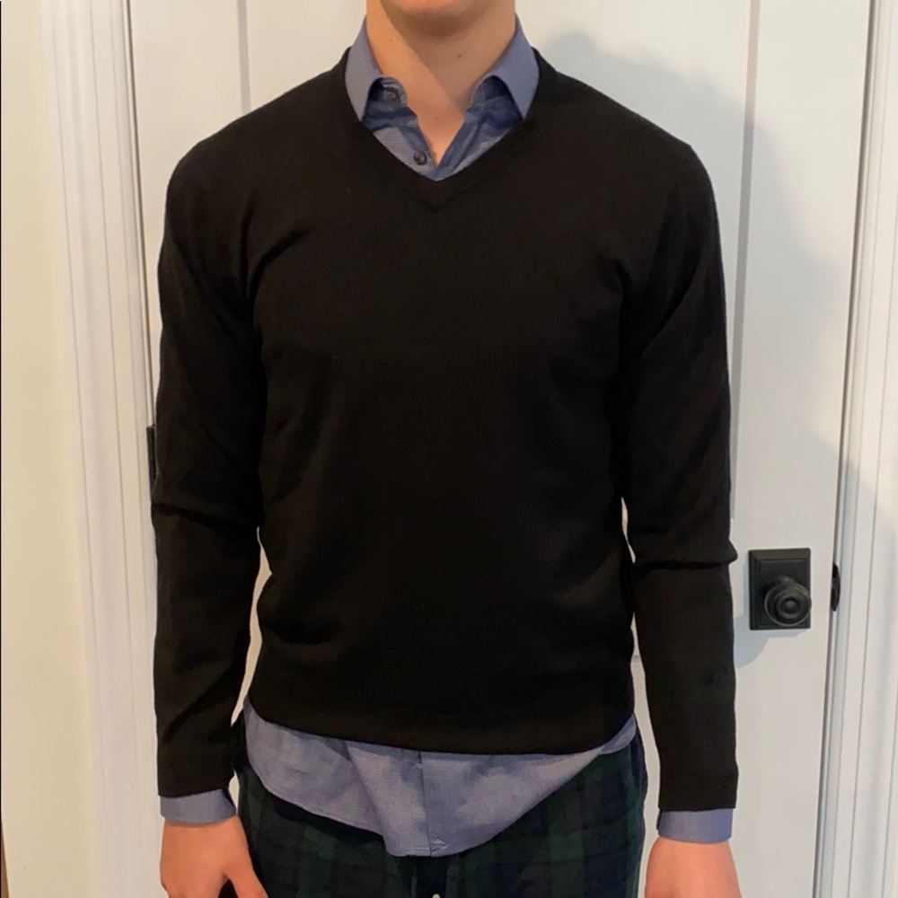 Bonobos Black V neck Sweater